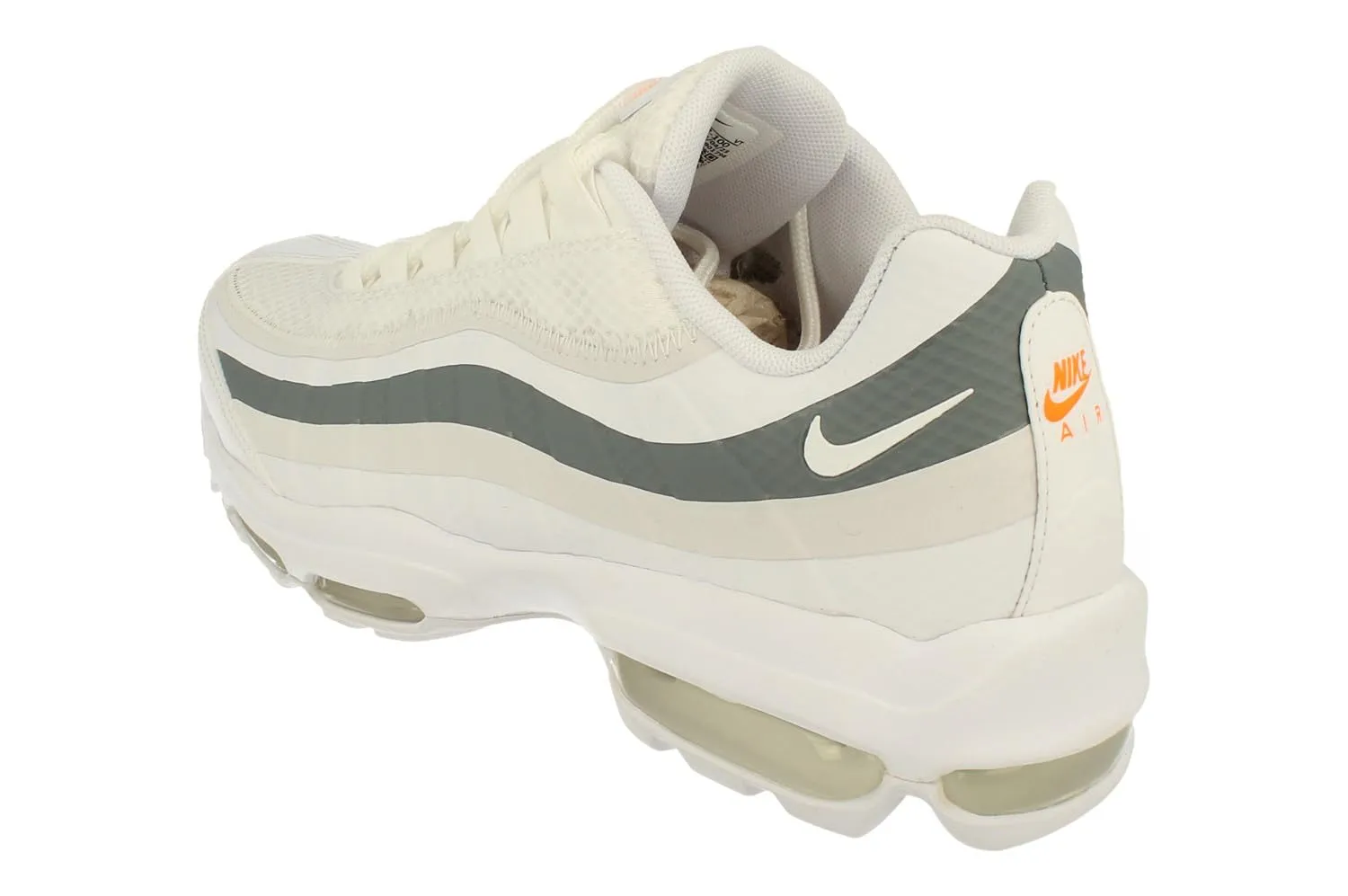 Nike Air Max 95 Ultra CI2298-100 White/Cool Grey/Total Orange EU 45 - immagine 2