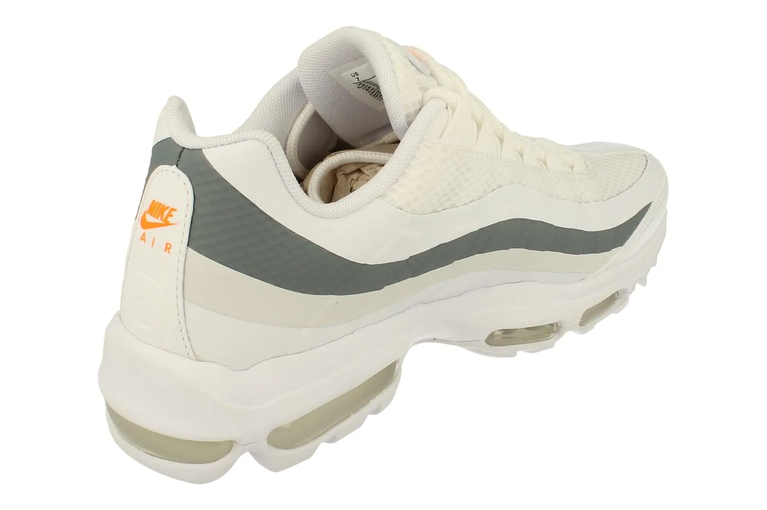 Nike Air Max 95 Ultra CI2298-100 White/Cool Grey/Total Orange EU 45 - immagine 3
