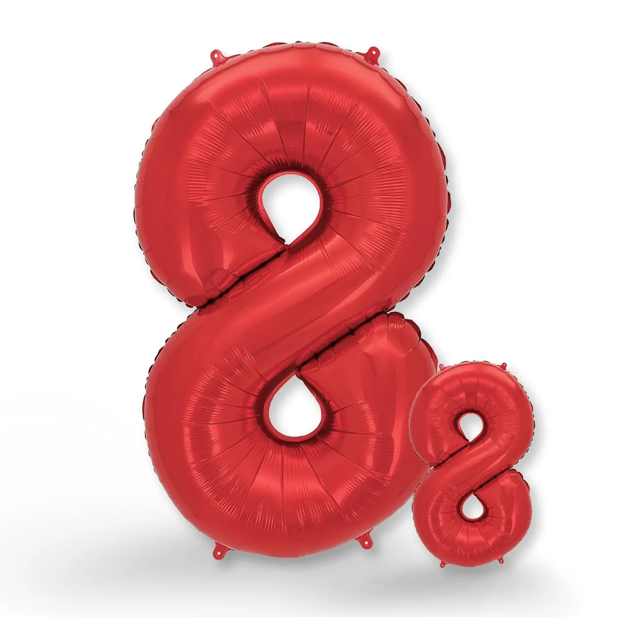 FUNXGO Palloncino Numero 8 Rosso - immagine 1