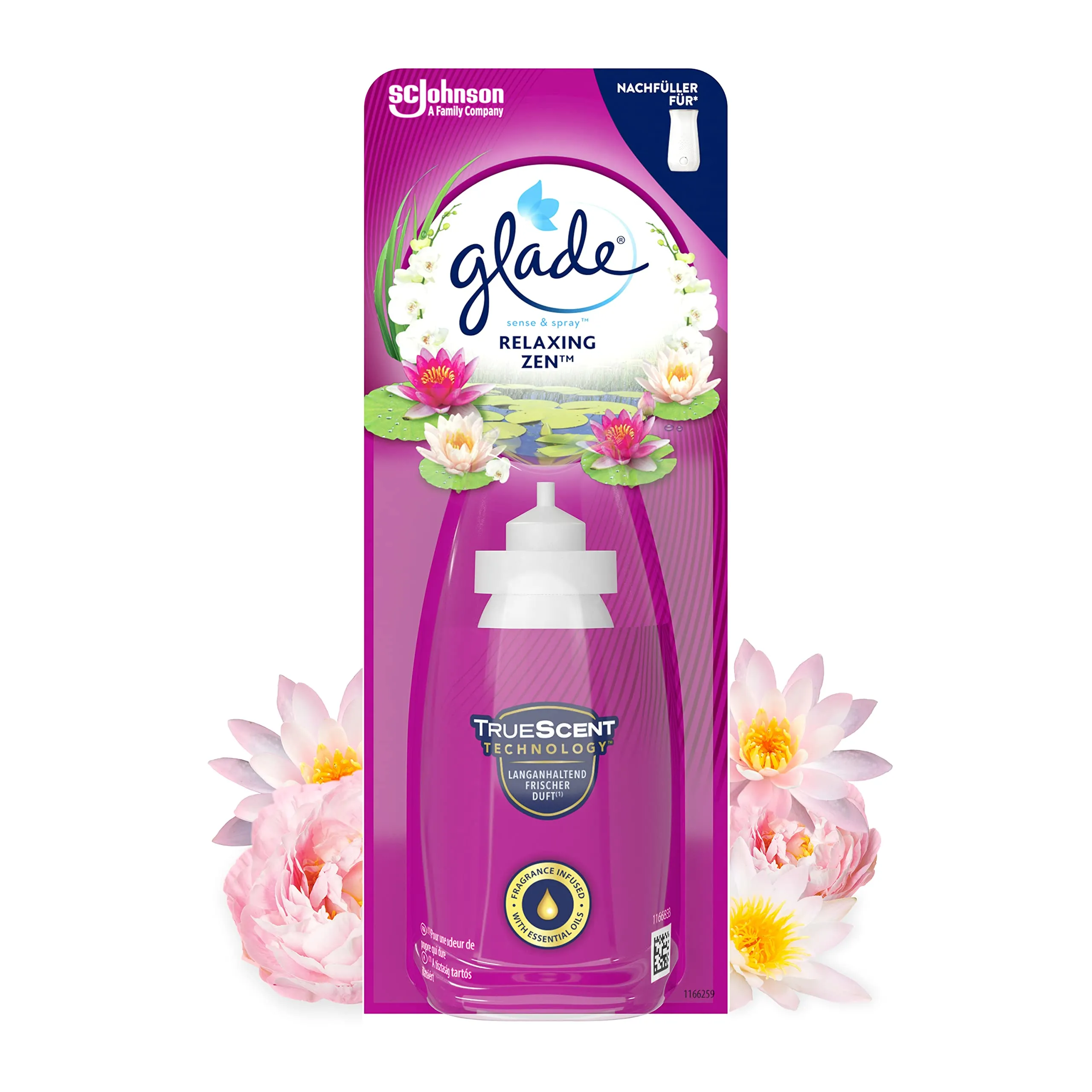Glade Sense & Spray Ricarica, Relaxing Zen, 18 ml - immagine 1