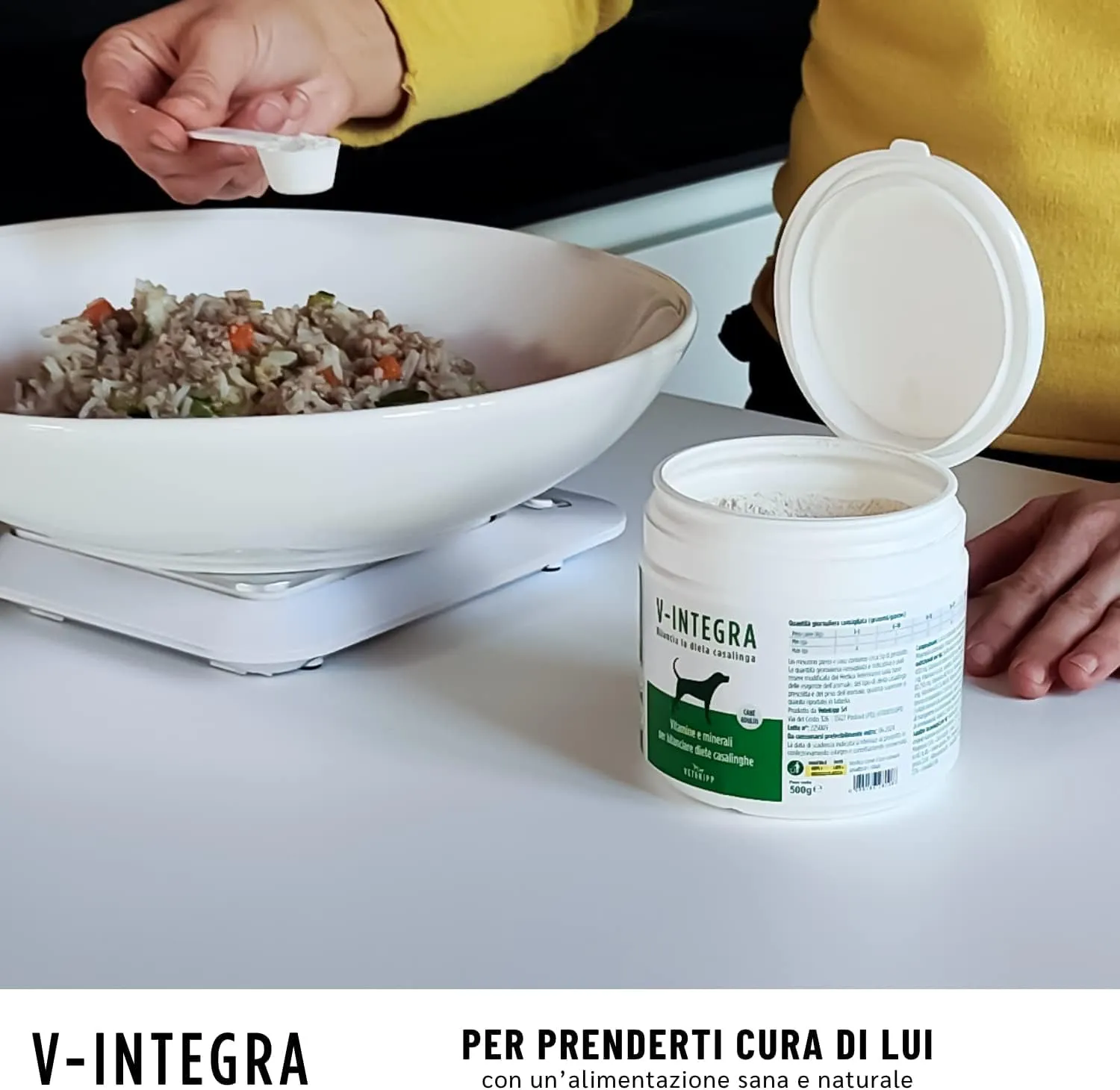 V-INTEGRA Cane Adulto, Integratore Multivitaminico per Dieta Casalinga e BARF, 500g - immagine 6