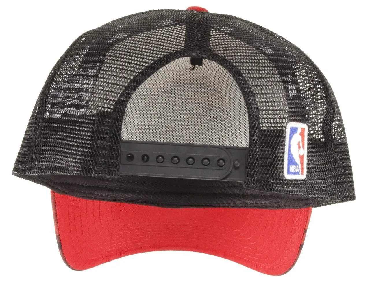 New Era Toronto Raptors Frame Adjustable Trucker Cap NBA Palm Tree Red/Black - One Size - immagine 3
