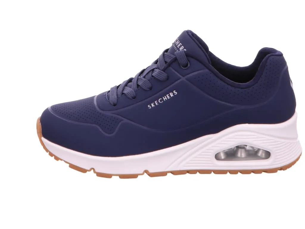 Skechers Uno Stand On Air Scarpe da ginnastica Donna, Navy Durabuck Mesh, 39 EU - immagine 2