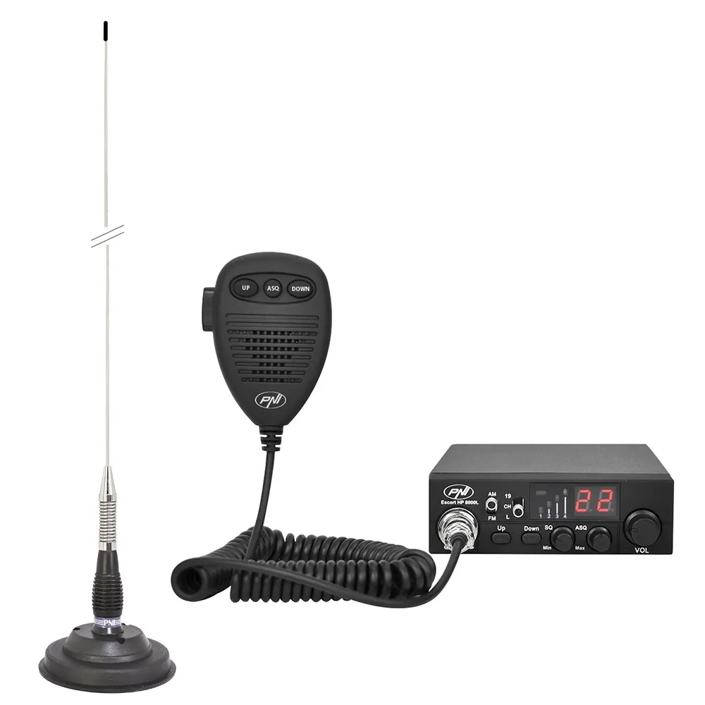 PNI Escort HP 8000L ASQ CB Radio with ML100 Antenna - immagine 1