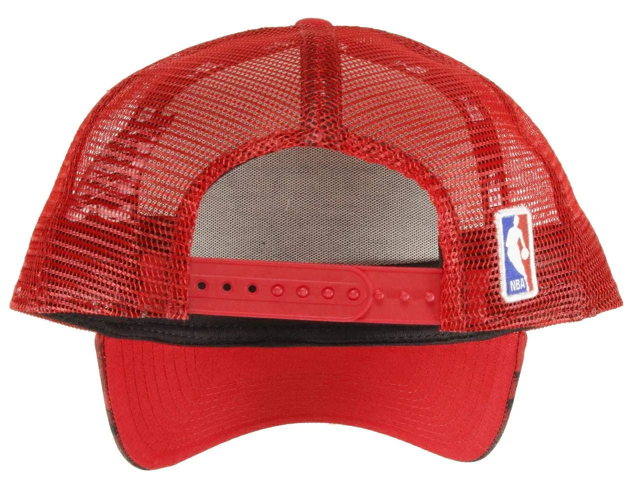 New Era Chicago Bulls Adjustable Trucker Cap NBA Palm Tree Red/Black - One Size - immagine 2