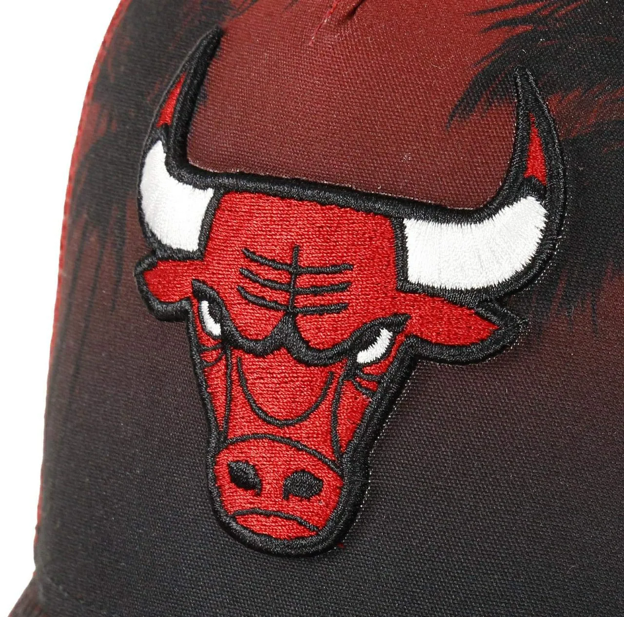 New Era Chicago Bulls Adjustable Trucker Cap NBA Palm Tree Red/Black - One Size - immagine 3