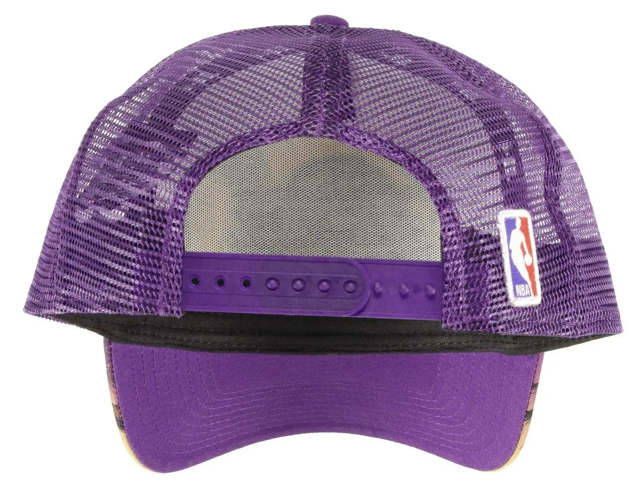New Era Los Angeles Lakers Palm Tree Adjustable Trucker Cap - Yellow/Purple - One Size - immagine 2