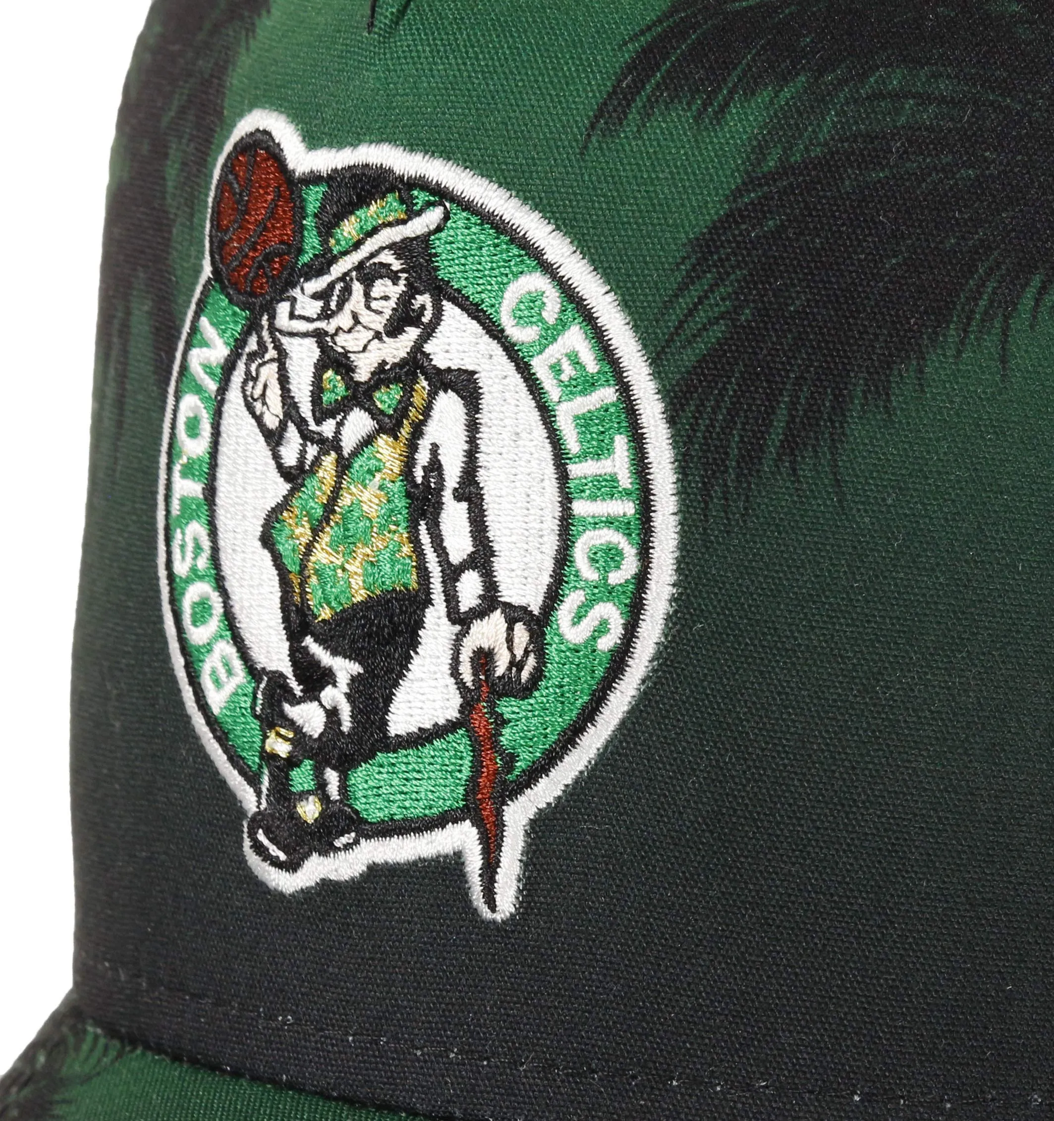 New Era Boston Celtics Palm Tree Adjustable Trucker Cap - Green/White - One Size - immagine 3