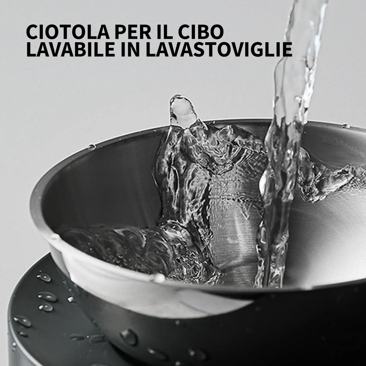 PETKIT Cybertail Ciotole per Gatti e Cani di Piccola Taglia, in Acciaio Inossidabile, Rialzata e Inclinata, Antiscivolo - immagine 6