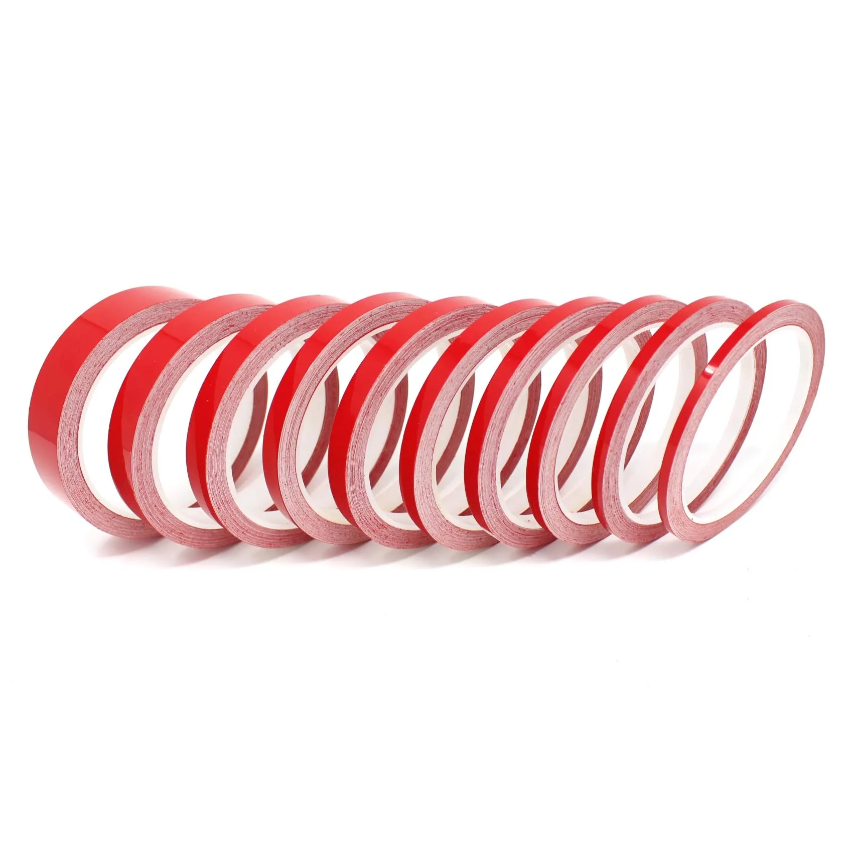Finest Folia Strisce Adhesive Decorative per Auto Moto Barca e Modellismo, 10m x 50mm, Rosso - immagine 3