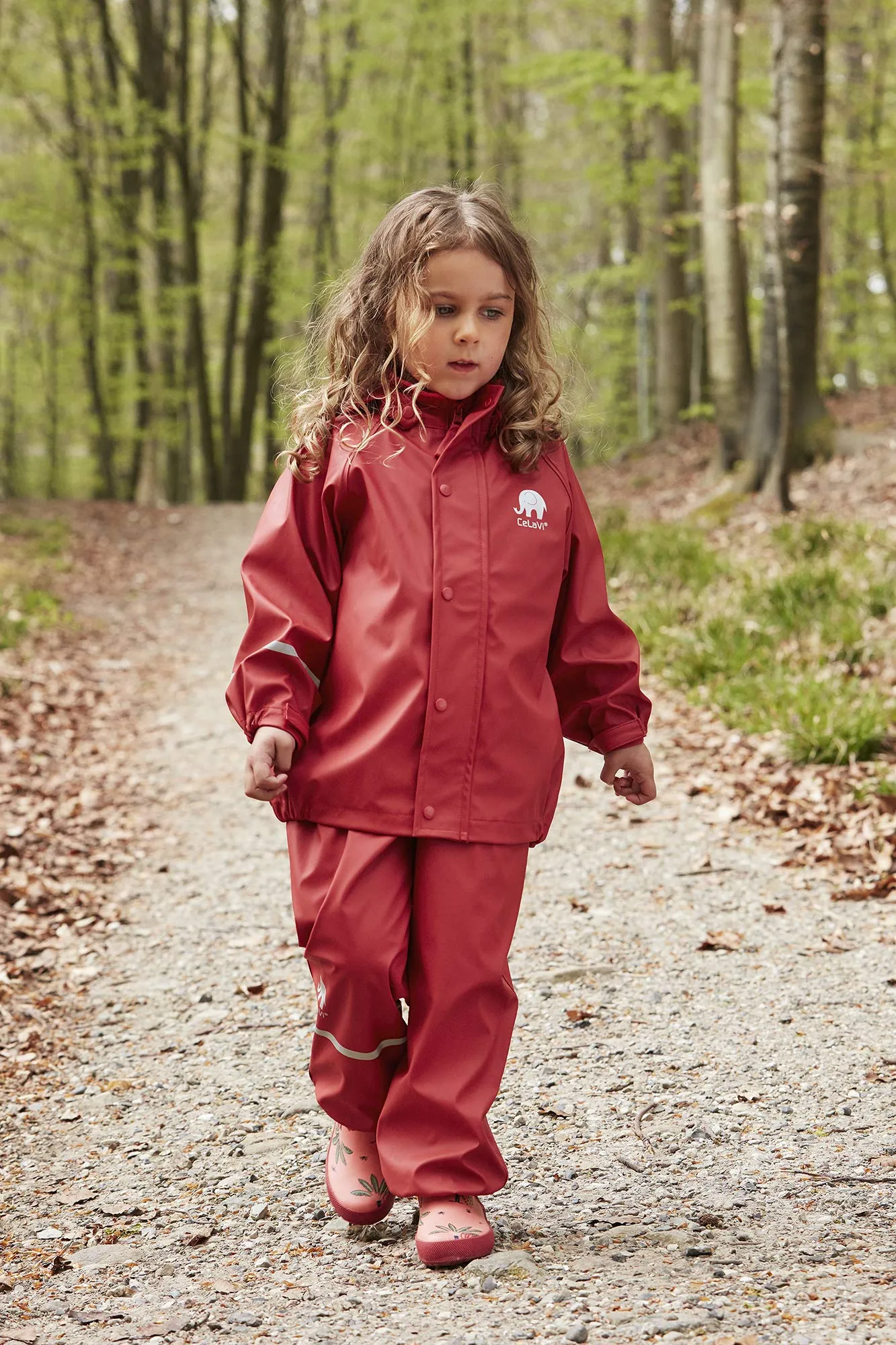 Celavi Basic Rainwear Set, PU, Baked Apple, 8-9 Years - immagine 2