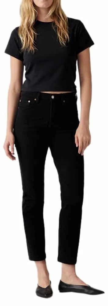 Levi's 501 Crop Jeans Donna, Black Sprout, 27W / 28L - immagine 6