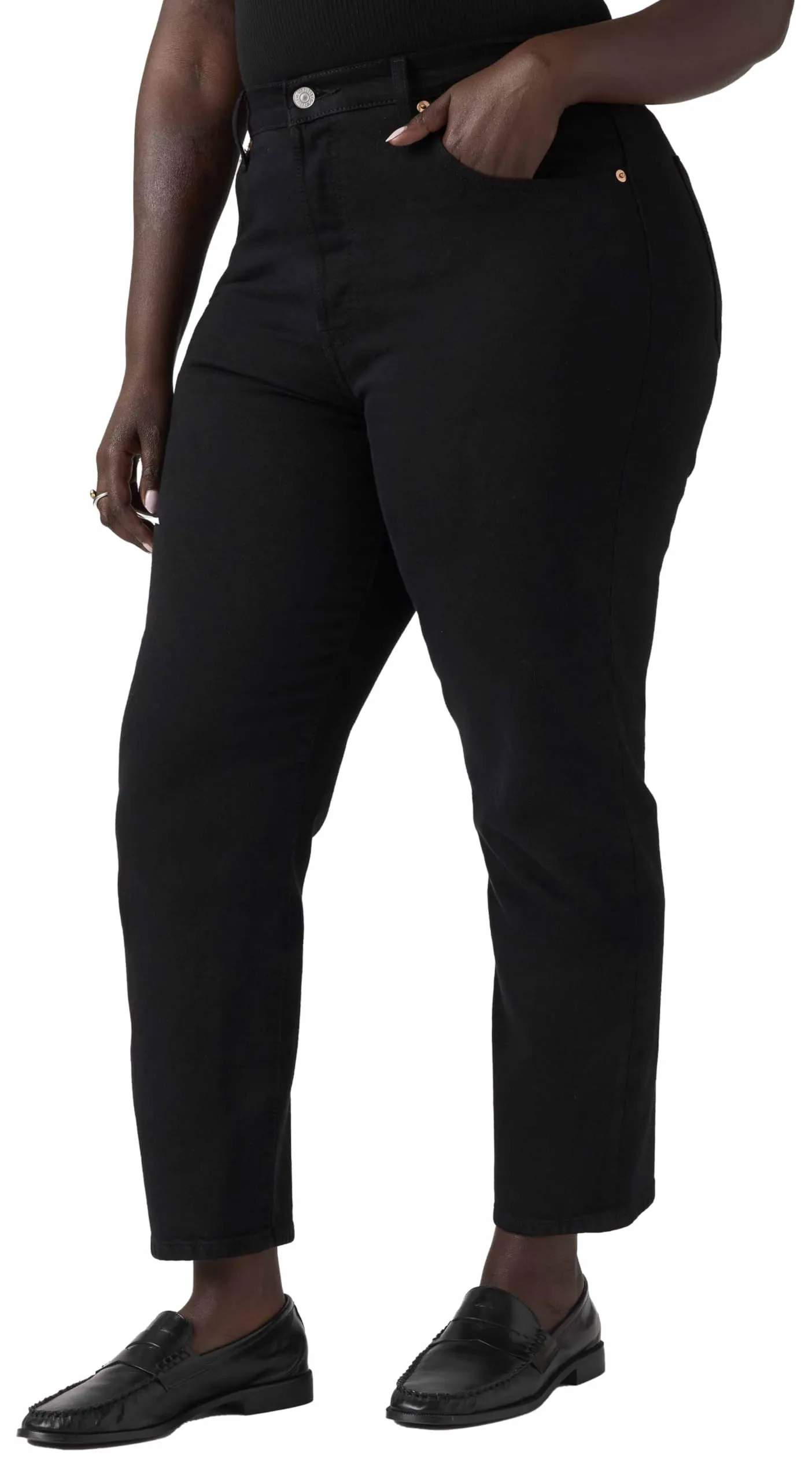 Levi's 501 Crop Jeans Donna, Black Sprout, 26W / 30L - immagine 9