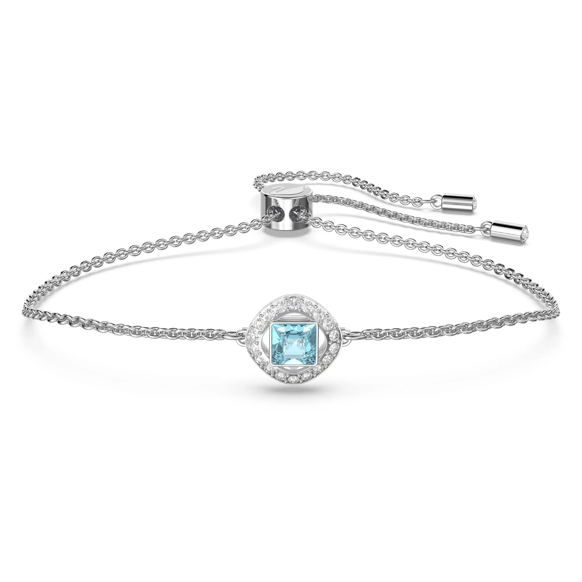 Swarovski Una Angelic Bracelet, Blue, Rhodium Plated - immagine 1