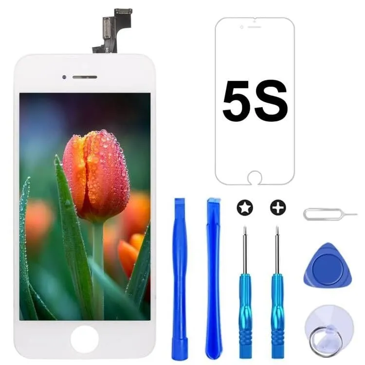 Brinonac Display per iPhone 5S/SE 2016 Bianco 4,0" Schermo Sostituzione Digitizer - immagine 1