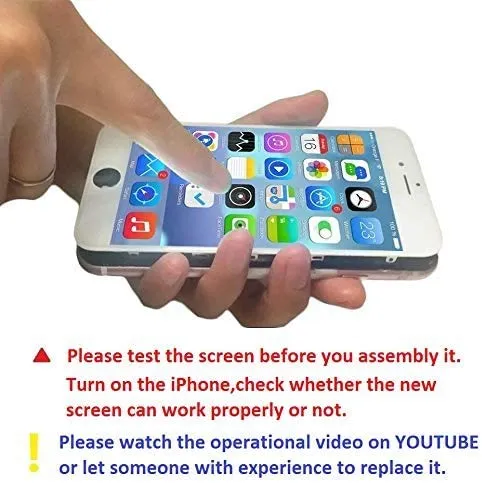 Brinonac Display per iPhone 5S/SE 2016 Bianco 4,0" Schermo Sostituzione Digitizer - immagine 6