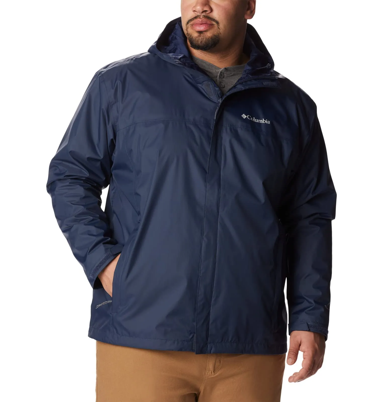 Columbia Giacca Impermeabile II da Uomo, Navy Collegiate, XL - immagine 7