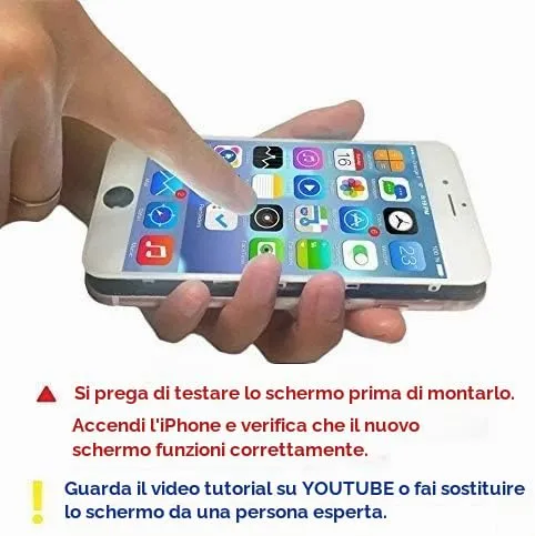 Brinonac Schermo LCD Digitizer Touch per iPhone 6 4,7" Bianco - immagine 7