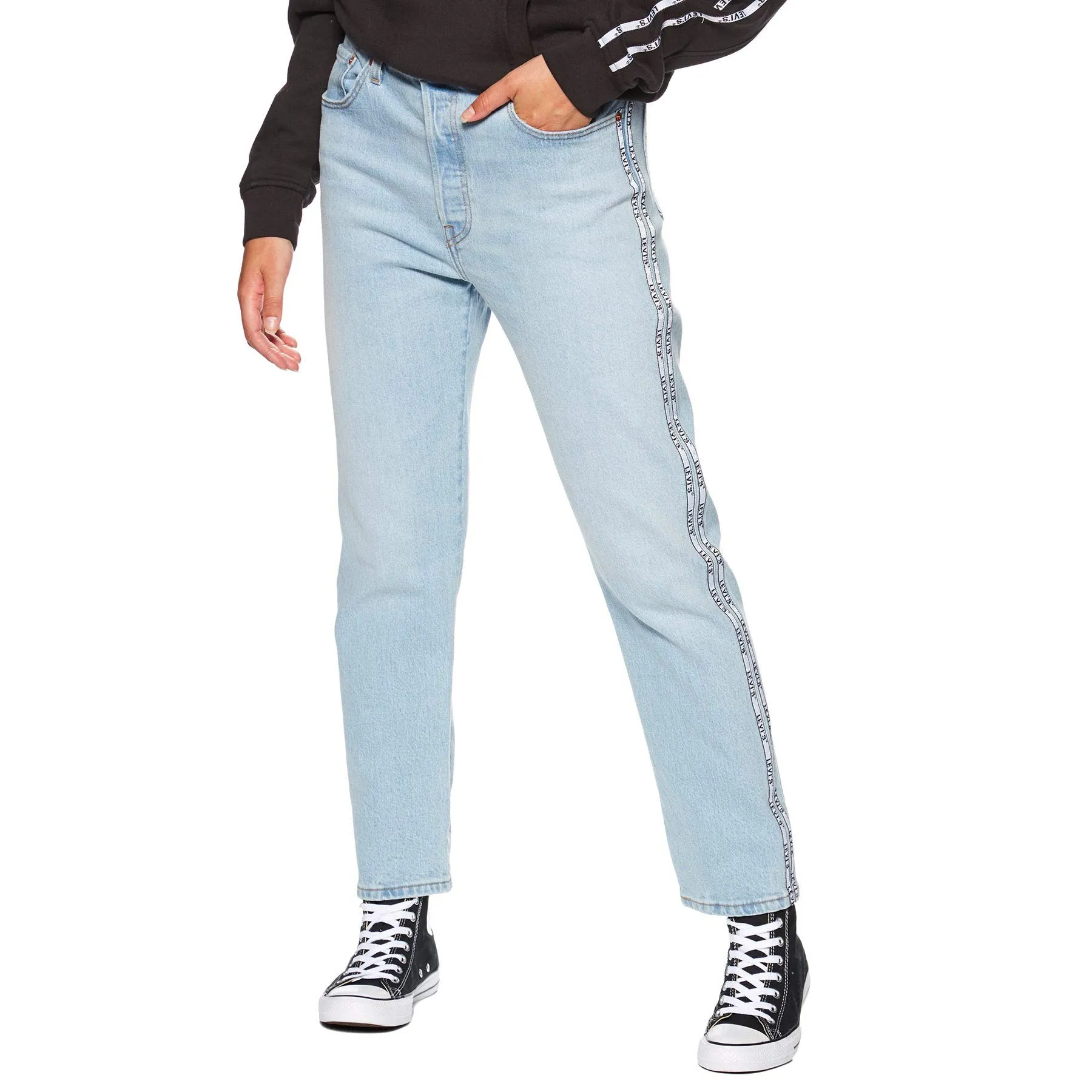 Levi's 501 Crop Jeans Donna, Dibs W Tape, 30W / 28L - immagine 1