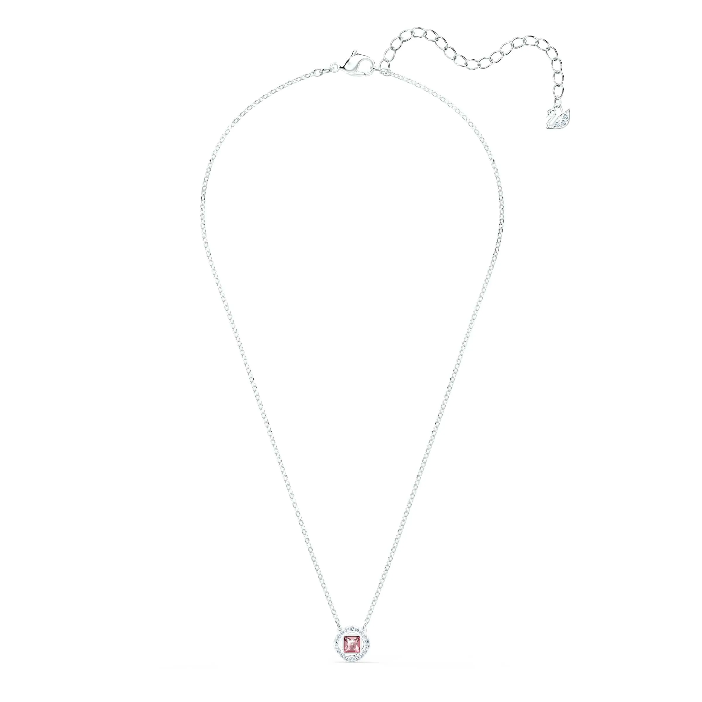 Swarovski Una Angelic Collana, Rosa, Placcato Rodio - immagine 2