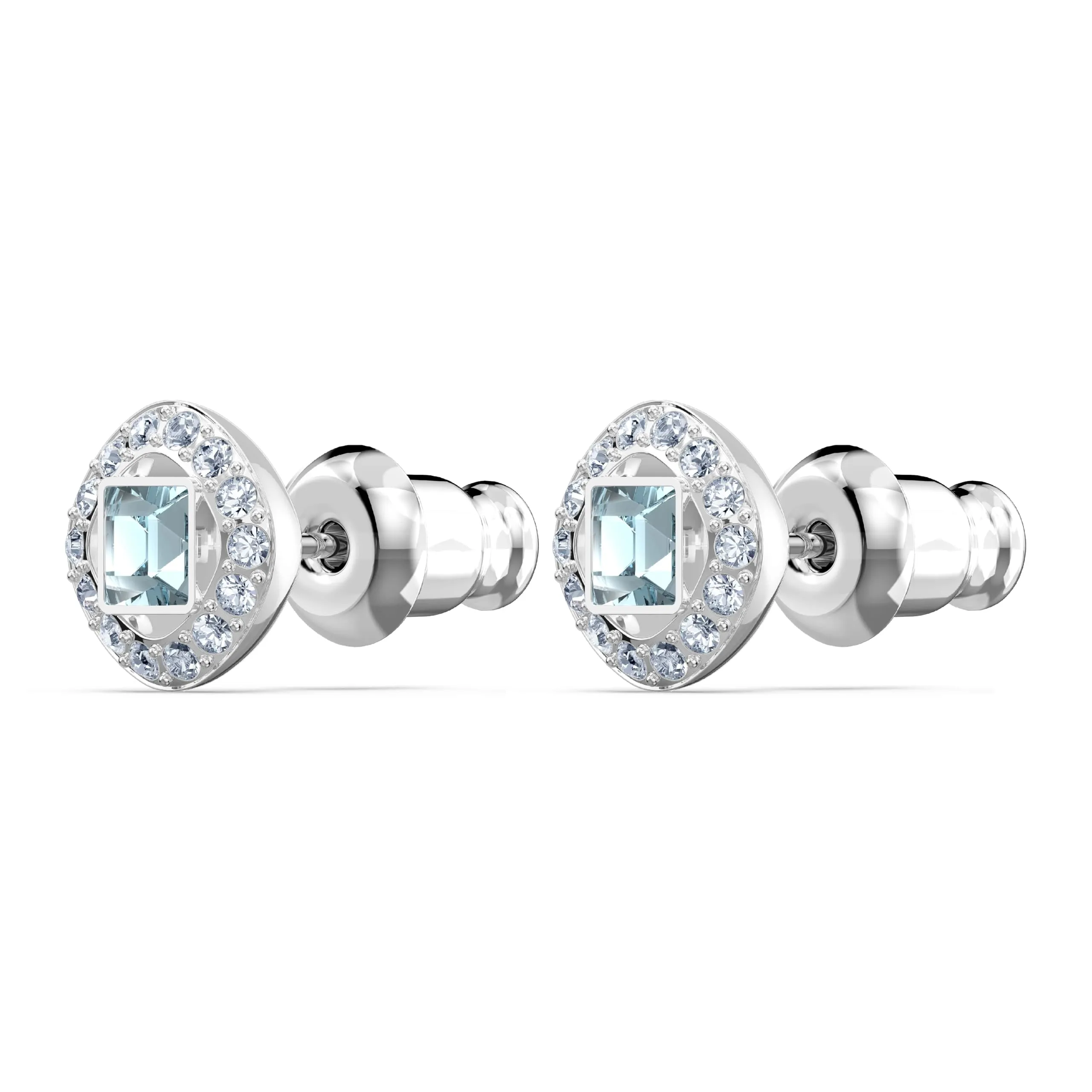 Swarovski Una Angelic Orecchini a lobo, Blu, Placcato rodio - immagine 3