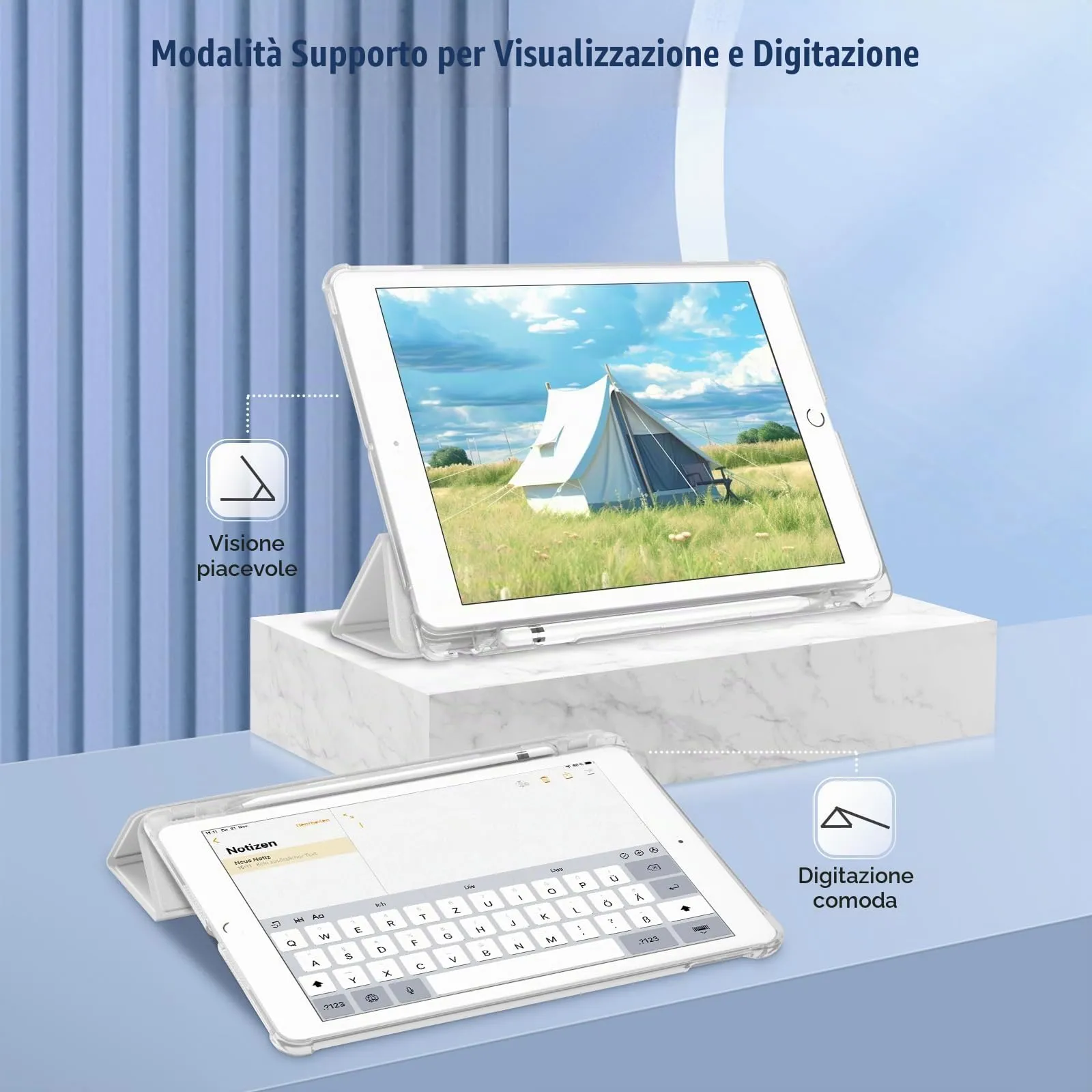 FINTIE Cover per iPad 10.2 Pollici (7ª/8ª/9ª Generazione, 2019/2020/2021) - immagine 3