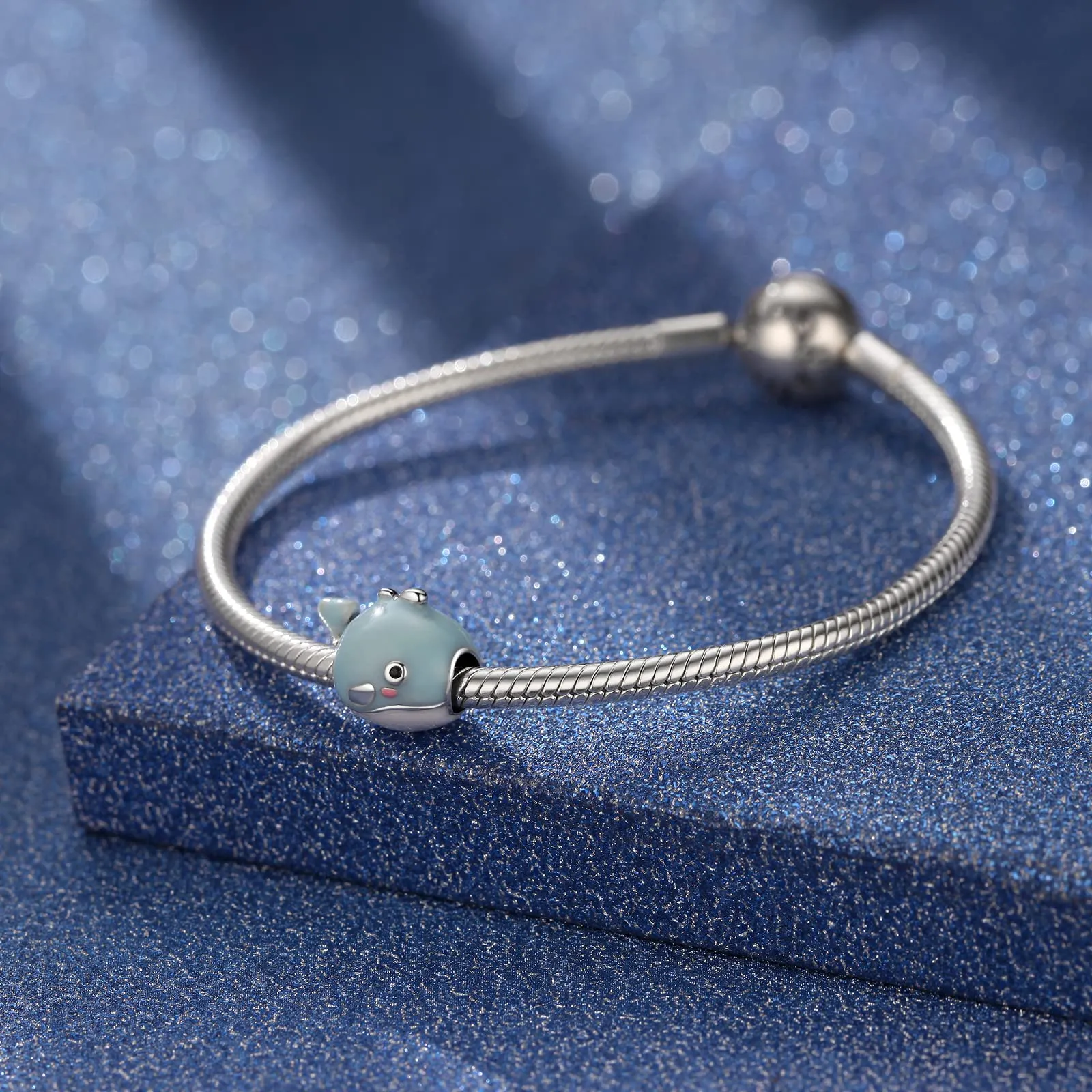 Symretie Bead Charm in Argento Sterling 925 con Cubic Zirconia per Braccialetti e Collane Europee - immagine 8