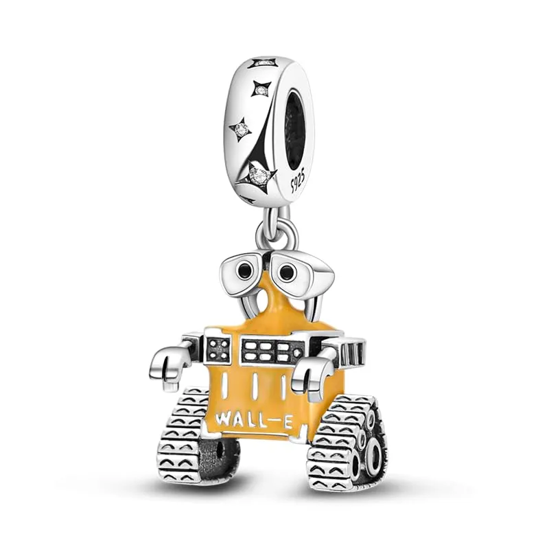 Symretie Bead Charm Ciondolo Argento Sterling 925 con Cubic Zirconia per Braccialetti e Collane europei - immagine 1
