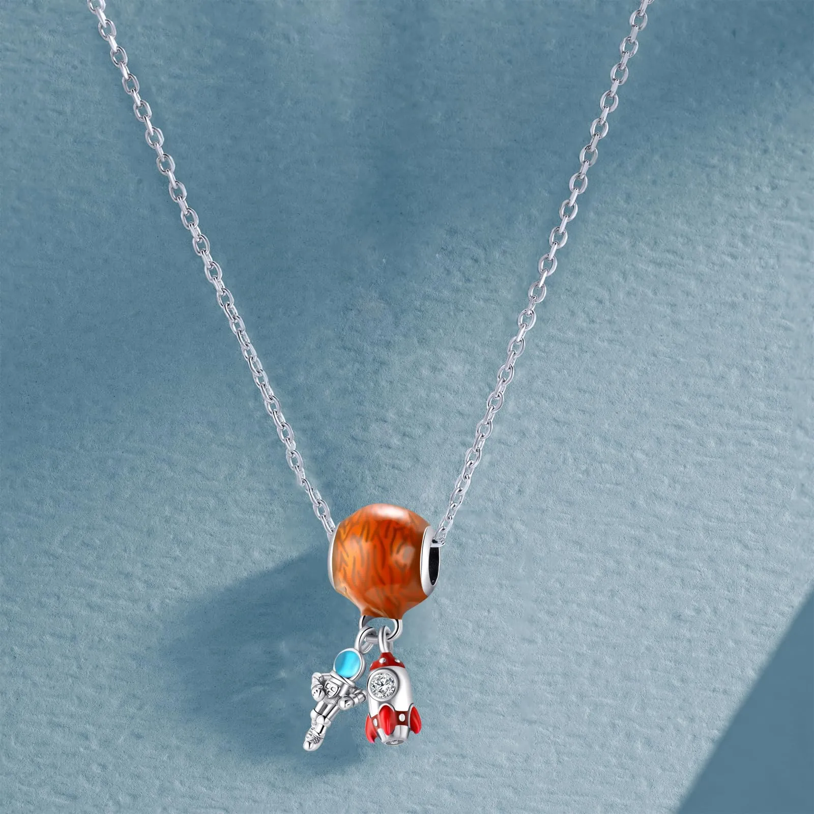 Symretie Bead Charm Ciondolo Argento Sterling 925 con Cubic Zirconia per Braccialetti e Collane Europei - immagine 6