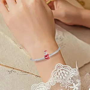 Symretie Bead Charm Ciondolo Argento Sterling 925 con Cubic Zirconia per Braccialetti e Collane Europei - immagine 8