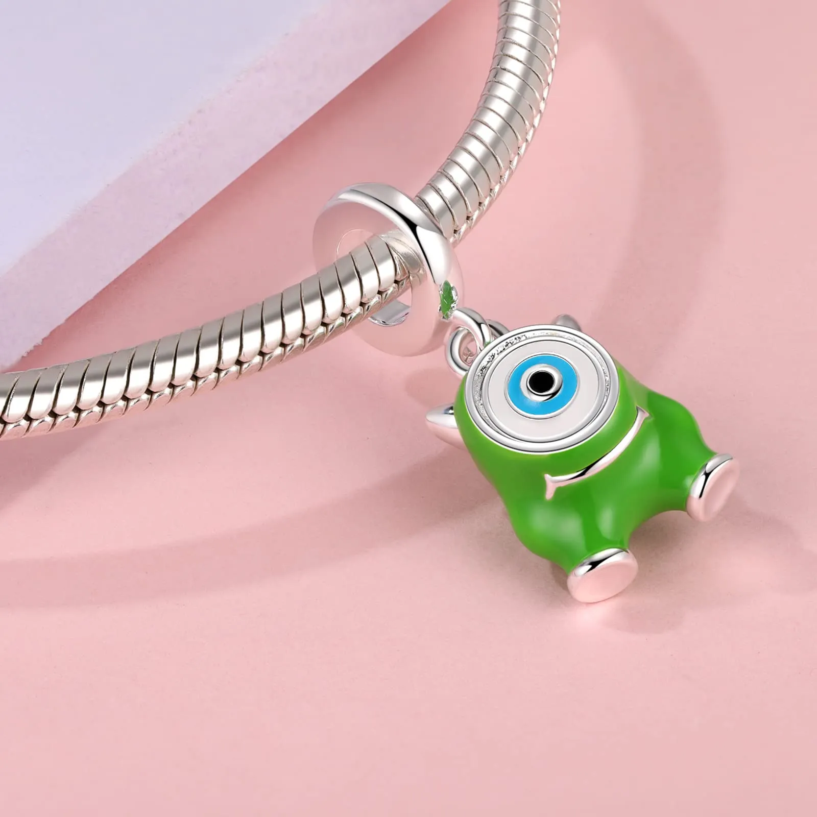 Symretie Bead Charm Ciondolo in Argento Sterling 925 con Cubic Zirconia per Braccialetti e Collane Europee - immagine 4