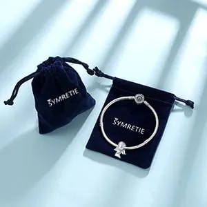 Symretie Bead Charm Ciondolo Argento Sterling 925 con Cubic Zirconia per Braccialetti e Collane Europee - immagine 7