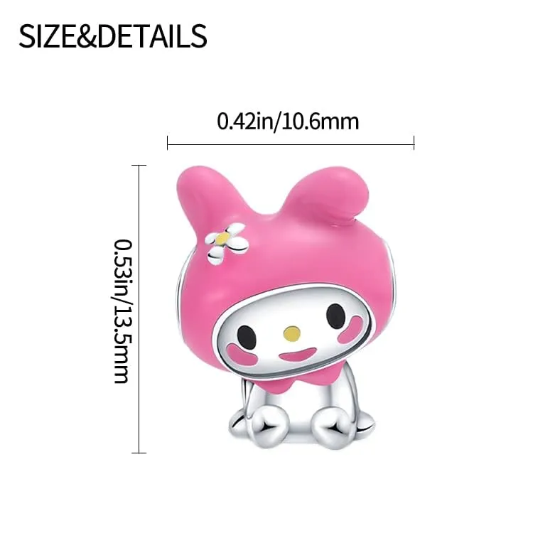 Symretie Bead Charm Ciondolo Argento Sterling 925 con Cubic Zirconia per Braccialetti e Collane Europei - immagine 5