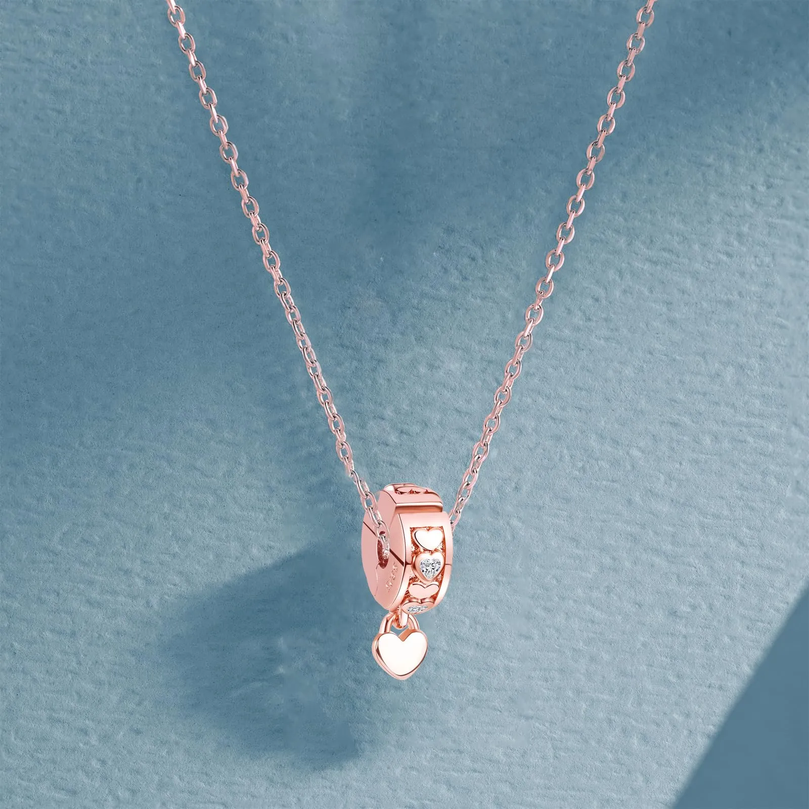 Symretie Bead Charm in Argento Sterling 925 e Cubic Zirconia, Compatibile con Braccialetti e Collane Europei - immagine 5