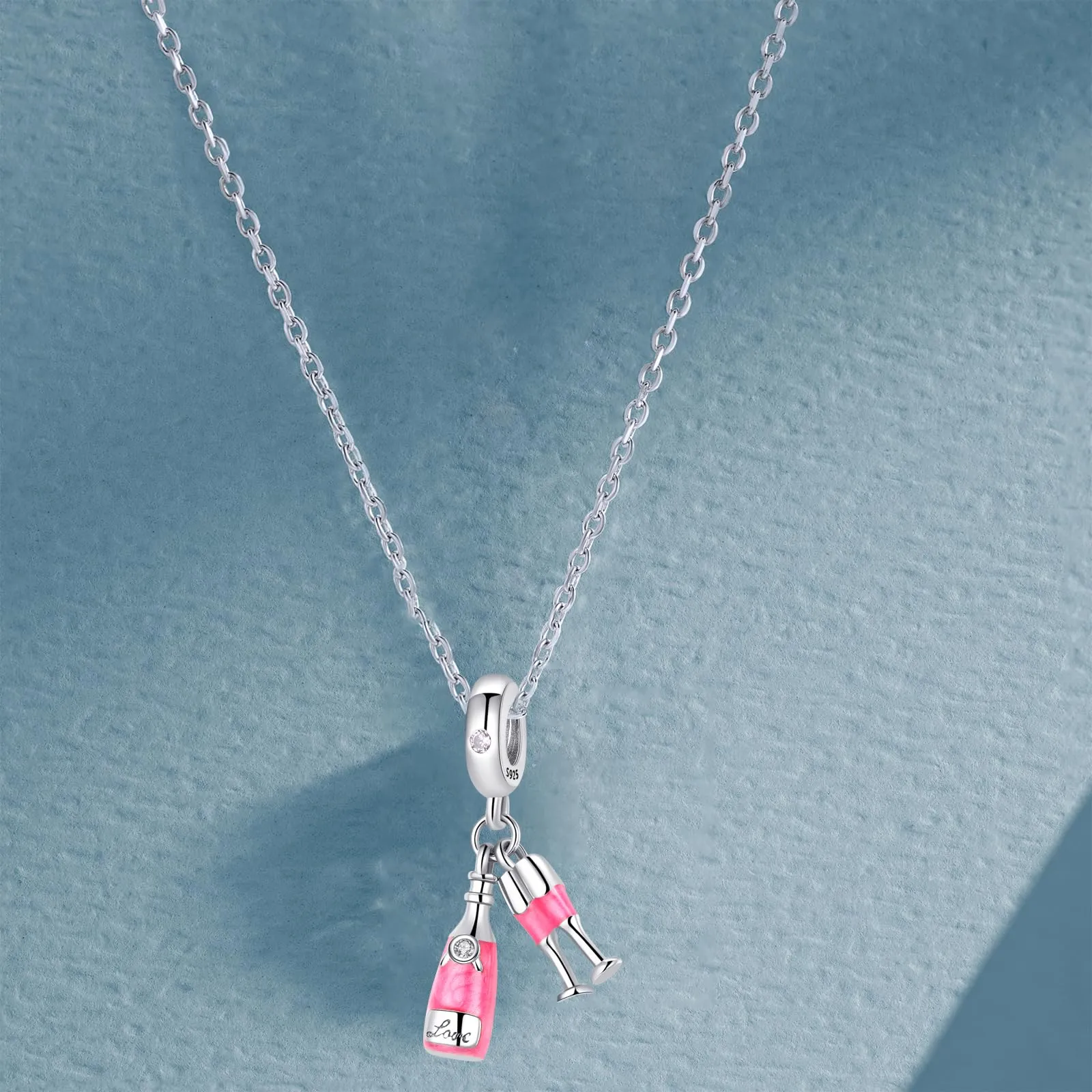 Symretie Bead Charm in Argento Sterling 925 con Cubic Zirconia per Braccialetti e Collane europei - immagine 8