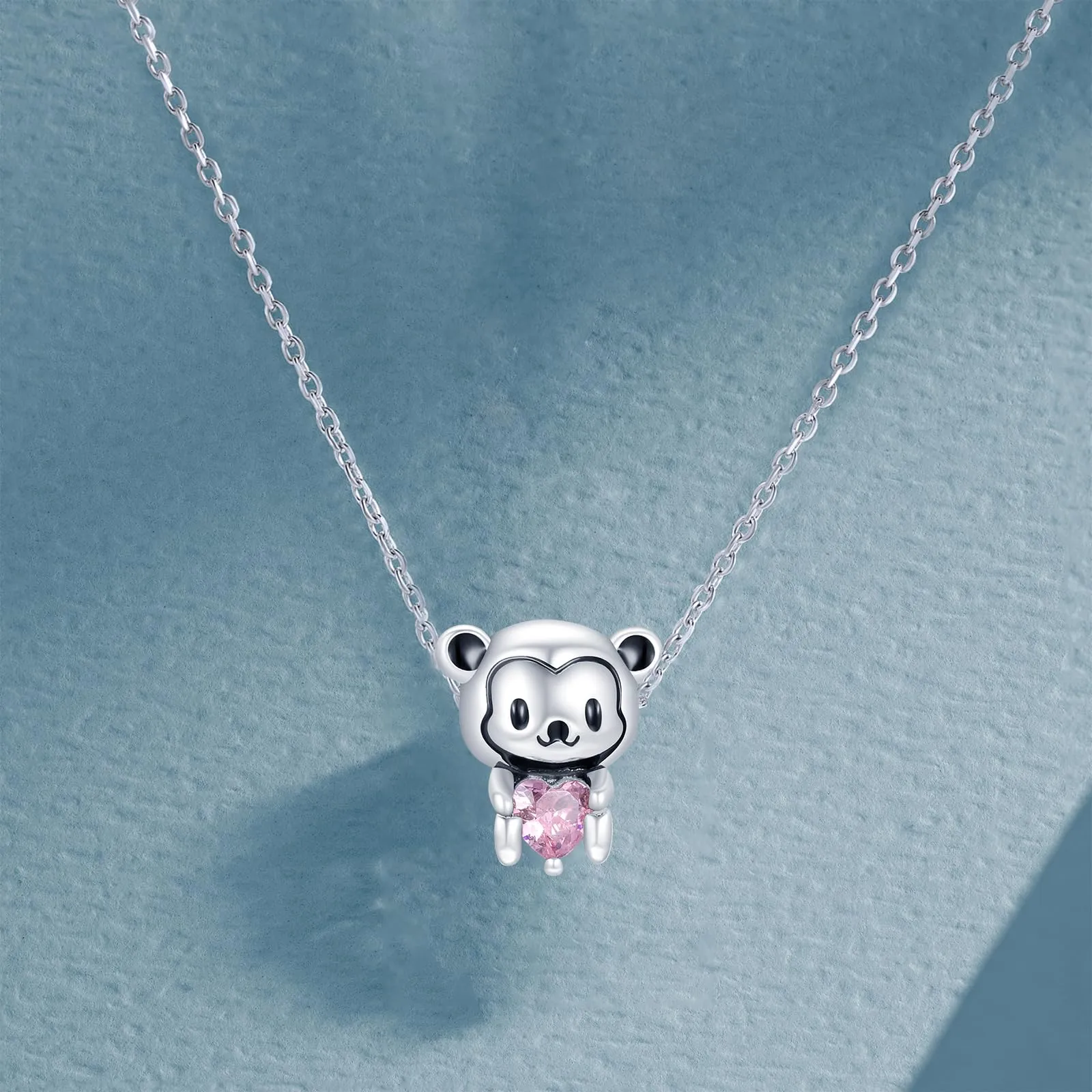 Symretie Bead Charm in Argento Sterling 925 con Cubic Zirconia per Braccialetti e Collane Europee - immagine 7