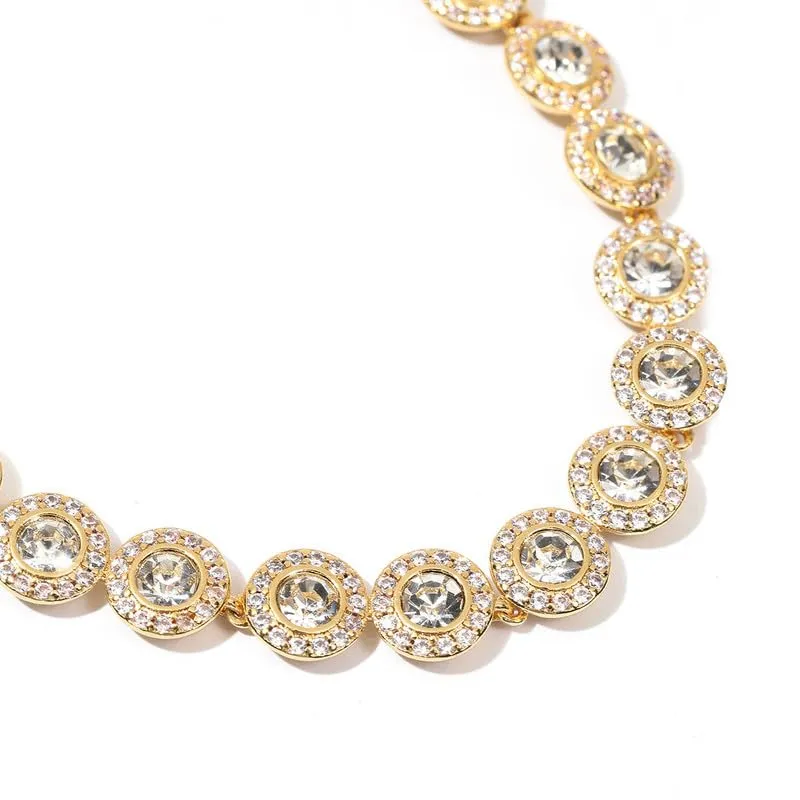 Collana e Braccialetto Angelic in Oro 18 Carati con Cristallo Trasparente, Oro Giallo - immagine 3