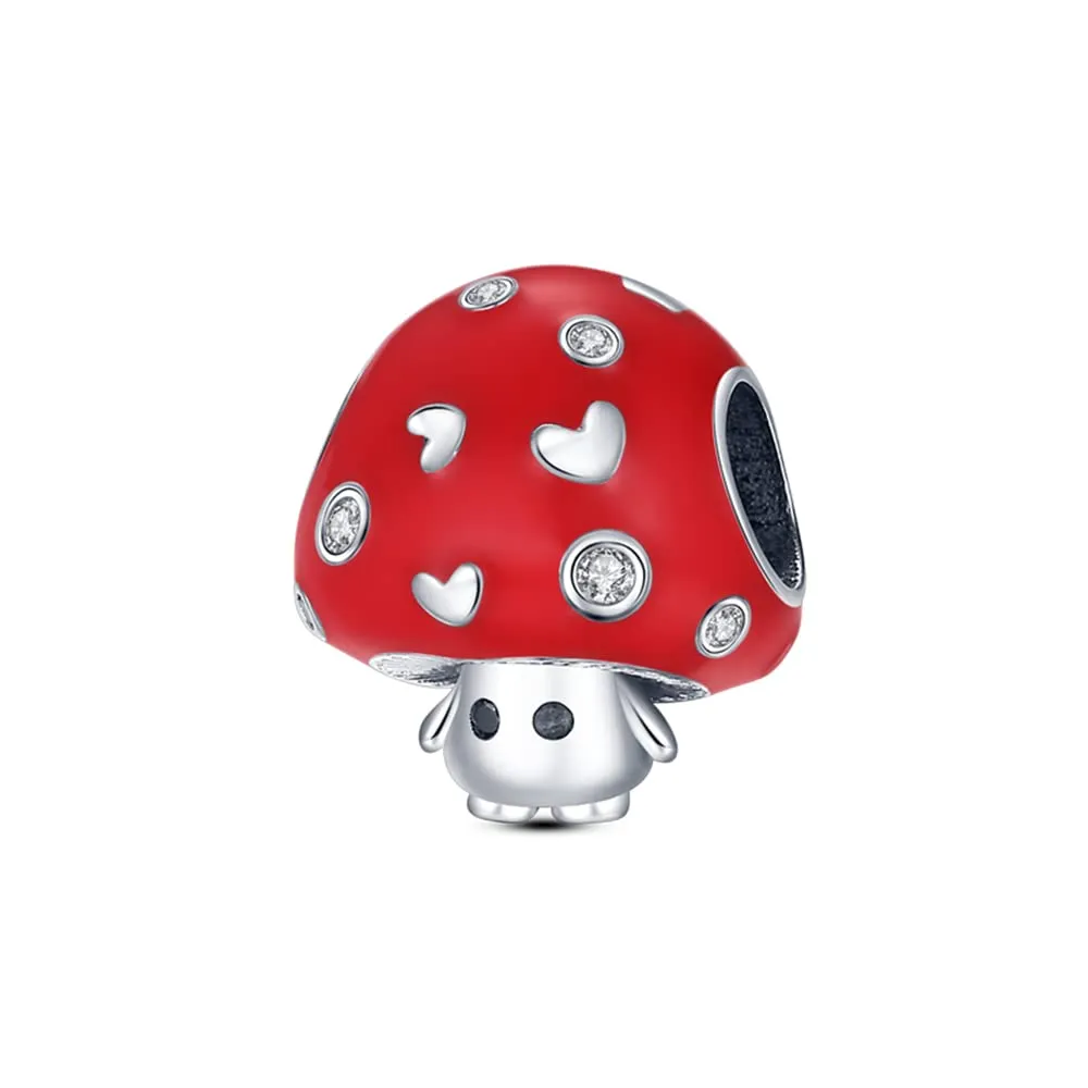 Symretie Bead Charm Ciondolo Argento Sterling 925 con Cubic Zirconia per Braccialetti e Collane Europee - immagine 1