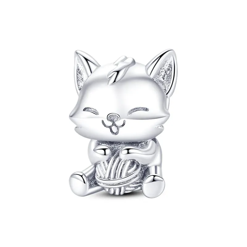 Symretie Bead Charm Ciondolo Argento Sterling 925 con Cubic Zirconia per Braccialetti e Collane Europee - immagine 1