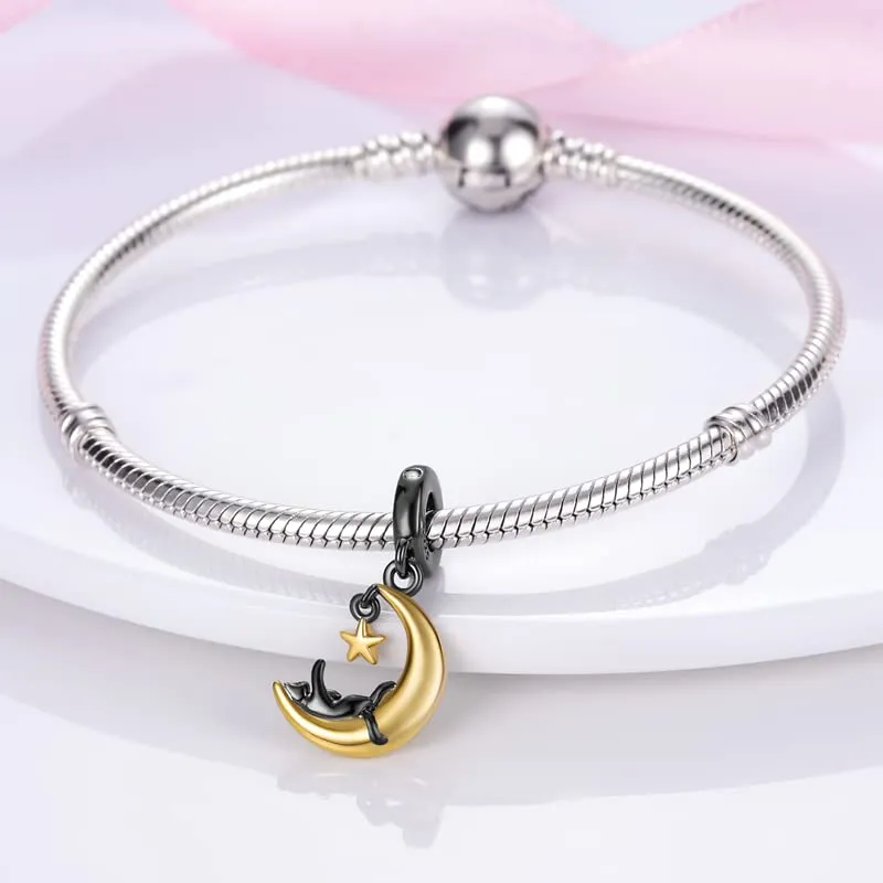 Symretie Bead Charm Ciondolo Argento Sterling 925 con Cubic Zirconia per Braccialetti Pandora e Collane Europee - immagine 4