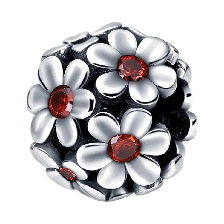 Symretie Bead Charm Ciondolo in Argento Sterling 925 con Cubic Zirconia, Compatibile con Braccialetti Pandora e Collane Europee - immagine 1