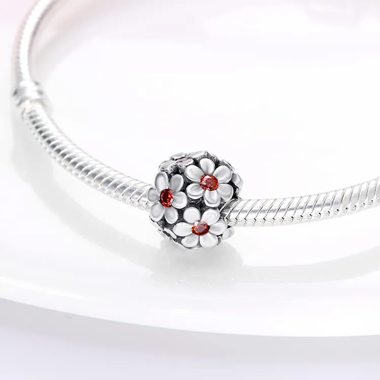 Symretie Bead Charm Ciondolo in Argento Sterling 925 con Cubic Zirconia, Compatibile con Braccialetti Pandora e Collane Europee - immagine 4