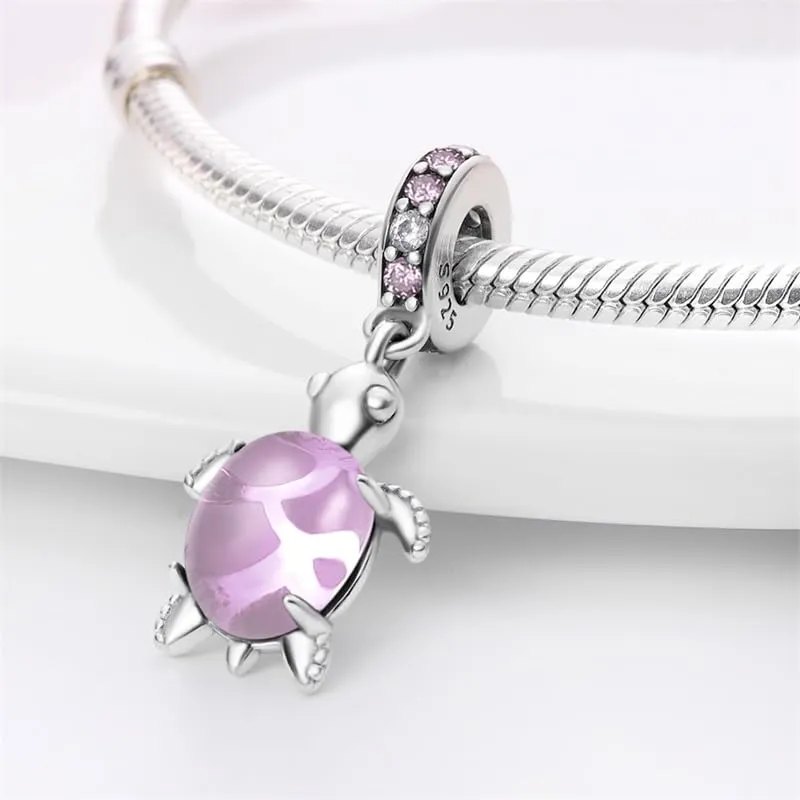 Symretie Ciondolo Argento Sterling 925 con Cubic Zirconia per Braccialetti e Collane Europei - immagine 4