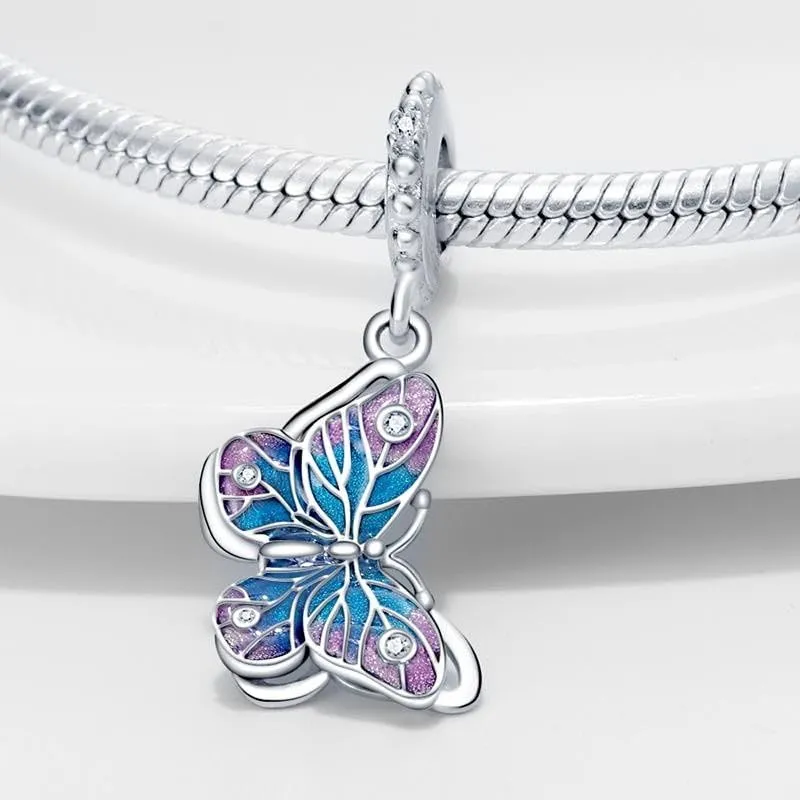 Symretie Bead Charm Ciondolo in Argento Sterling 925 con Cubic Zirconia, Compatibile con Braccialetti e Collane Pandora e Europei - immagine 3