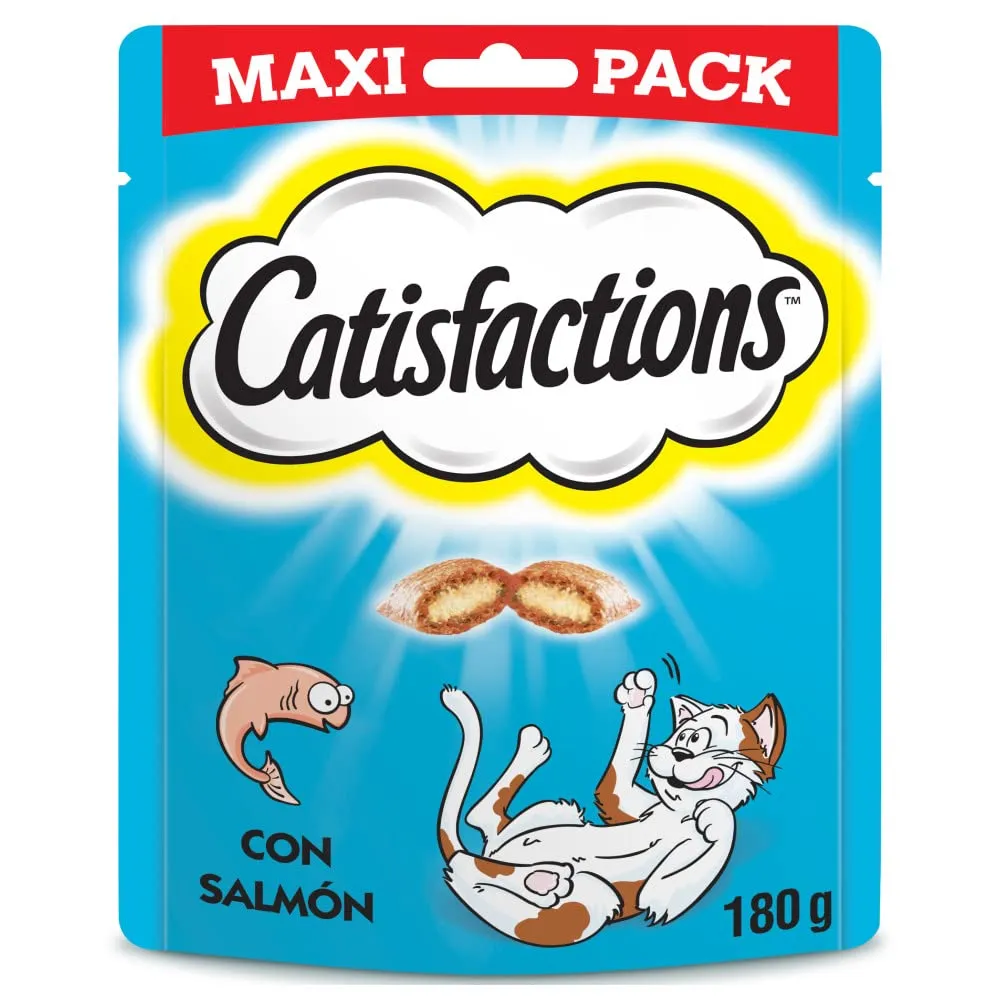 Catisfactions Alimento Complementare con Salmone per Gatto Adulto e Gattino, 4 x 180 g - immagine 2