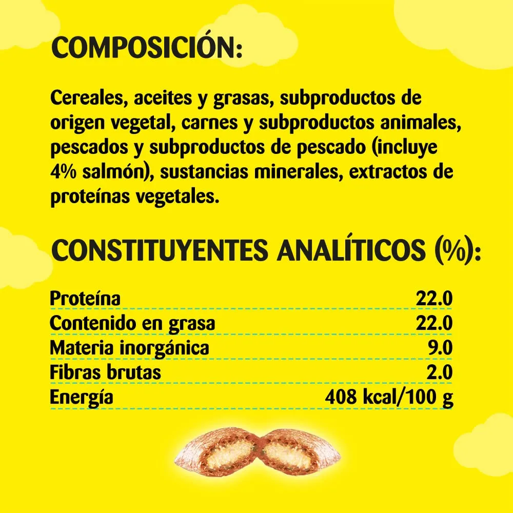 Catisfactions Alimento Complementare con Salmone per Gatto Adulto e Gattino, 4 x 180 g - immagine 6