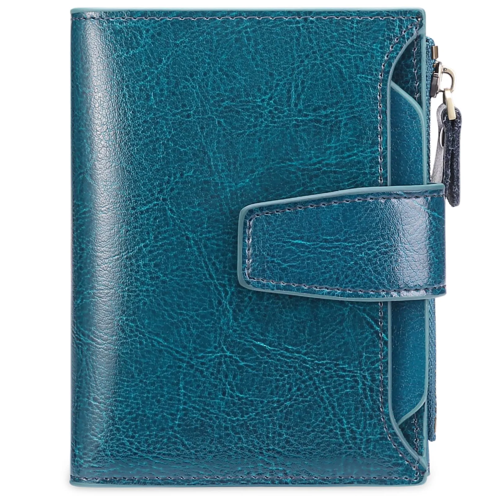 SENDEFN Portafoglio Donna in Pelle Vera con RFID, 14 Slot per Carte e Portamonete con Cerniera - immagine 10