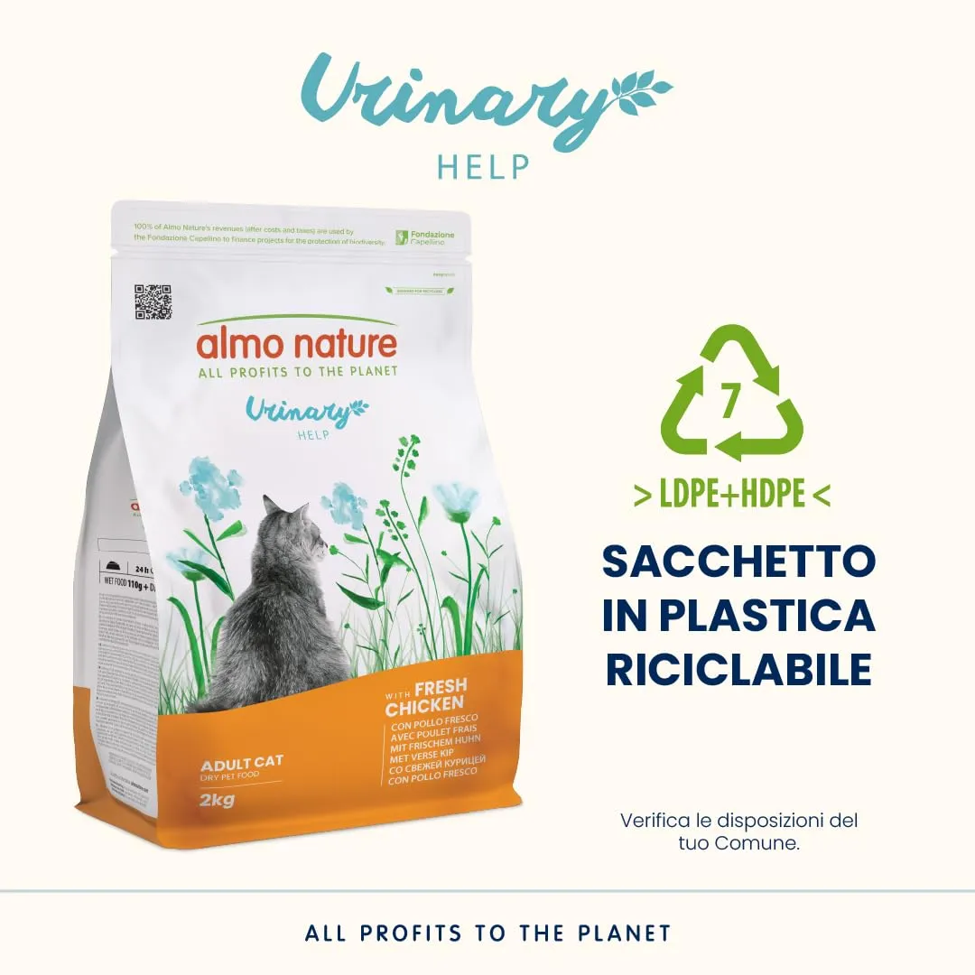 Almo Nature Urinary Help Crocchette Gatto con Pollo Fresco, 2kg - immagine 4