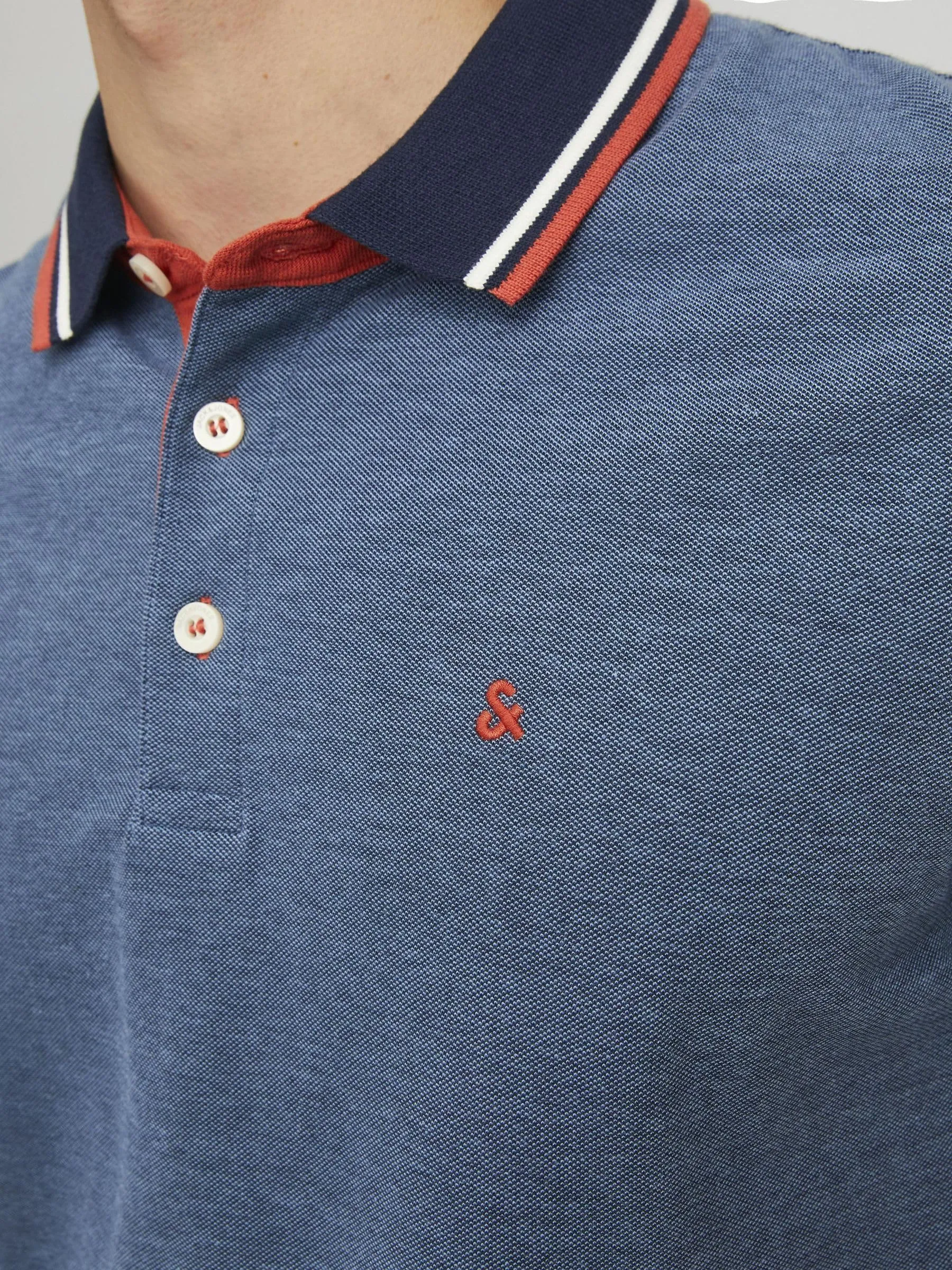 JACK & JONES Jjepaulos Polo SS Noos - Denim Blue, L - immagine 6