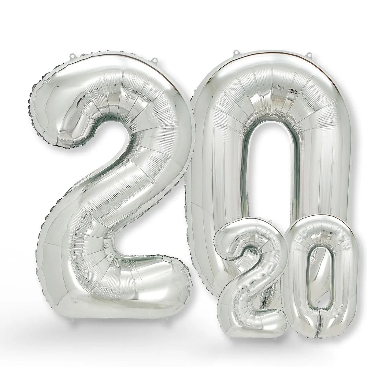 FUNXGO Palloncino Numero 20 Argento - immagine 1